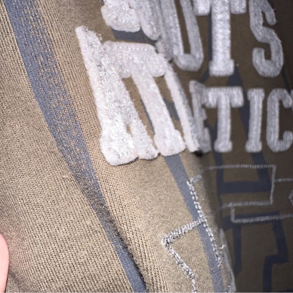 Roots Canada Athletic 1973 Thermal Mens Pullover Size XL Olive Green Beaver Logo - Picture 6 of 10